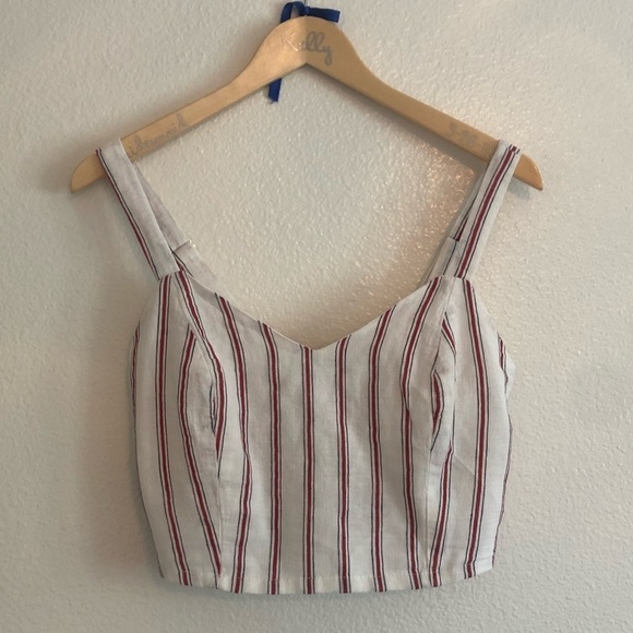 NWT Forever 21 Striped Crop Top - Picture 2 of 7
